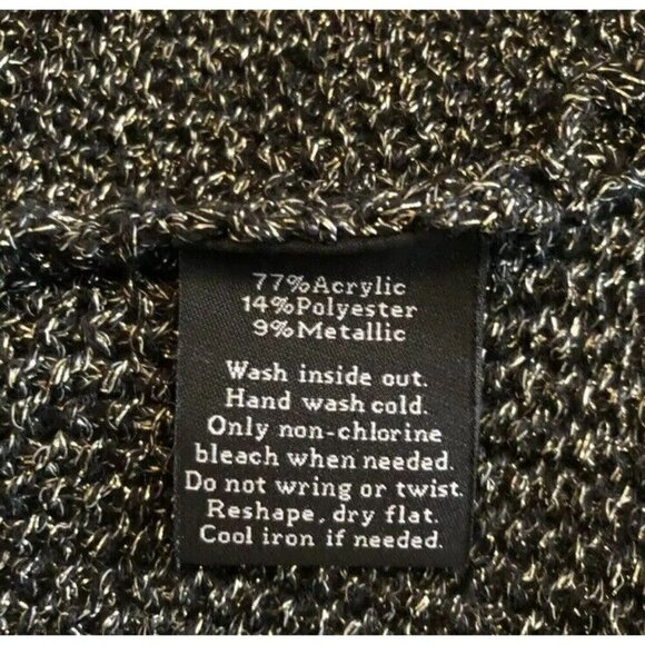 Rock Republic Sweater Women Size S Metallic Shiny Shining Sparkly Bling Pullover - Picture 8 of 8